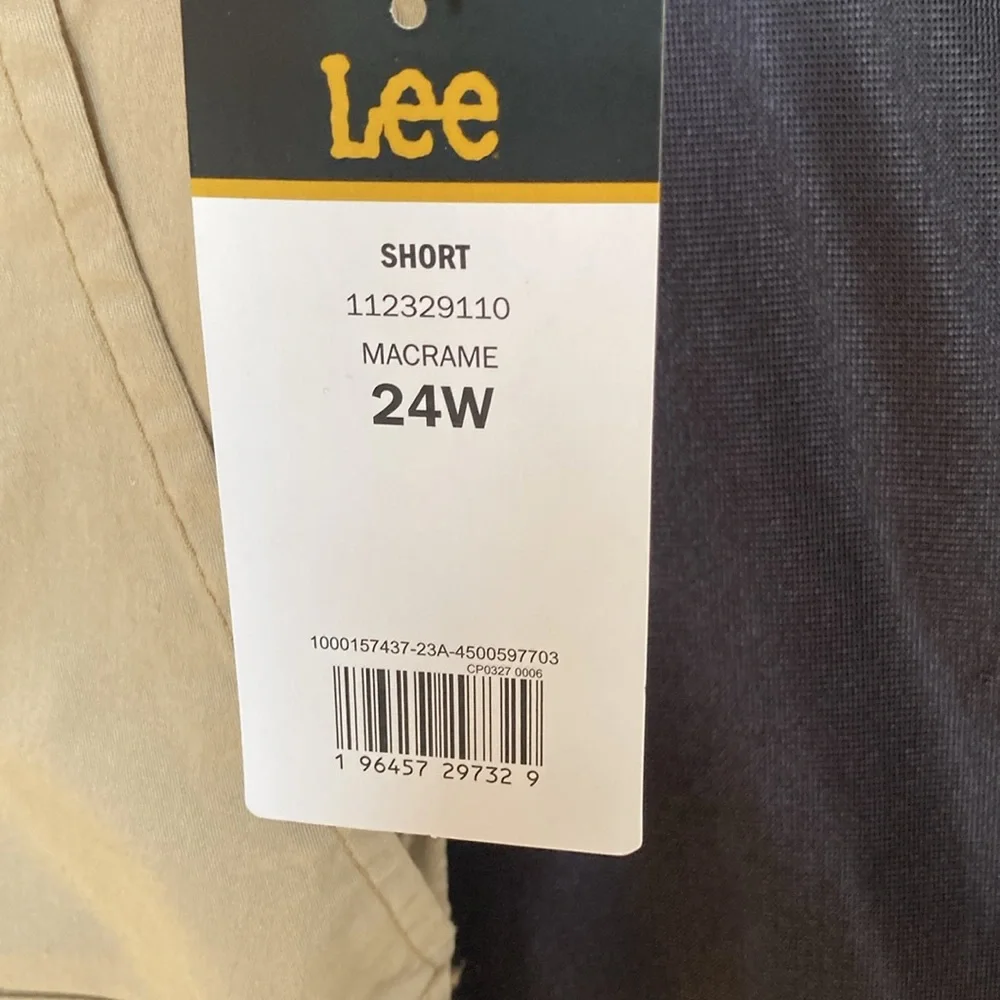 Lee tan short soft flex comfort waistband midrise cargo like pocket 24W - Picture 10 of 17